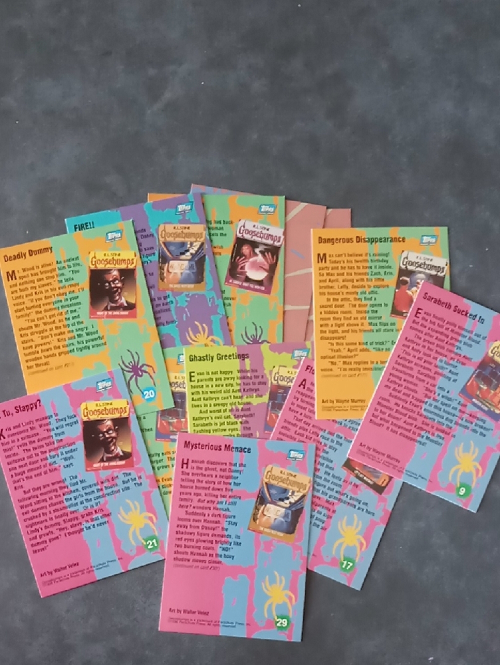 Goosebumps Trading cards